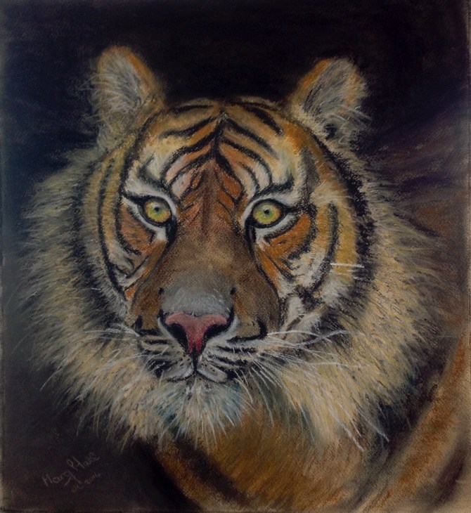 Second Pastel of Tiger