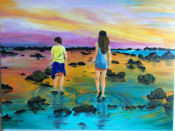 Rock Pools at Sunset