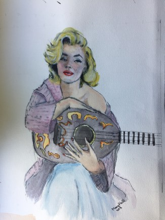 Marilyn. Studies in watercolour
